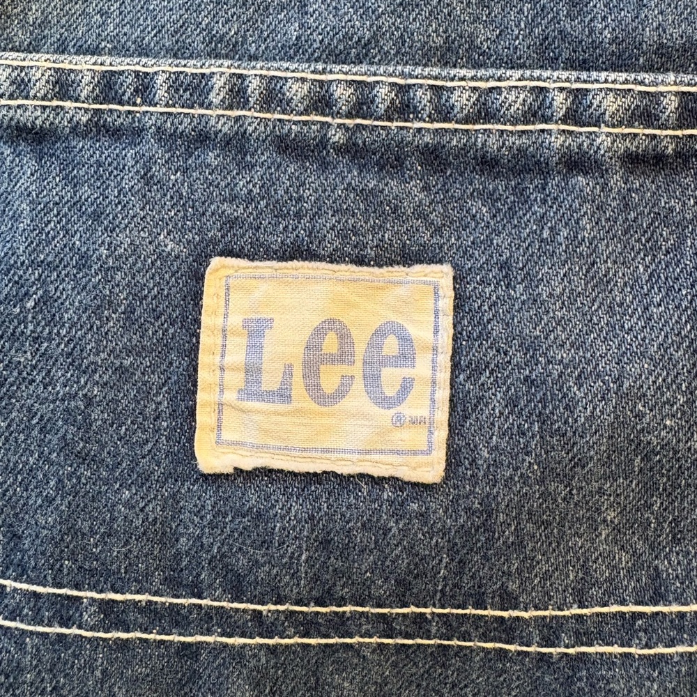Women's Vintage Lee Painters Blue Jeans - Picture 6 of 9